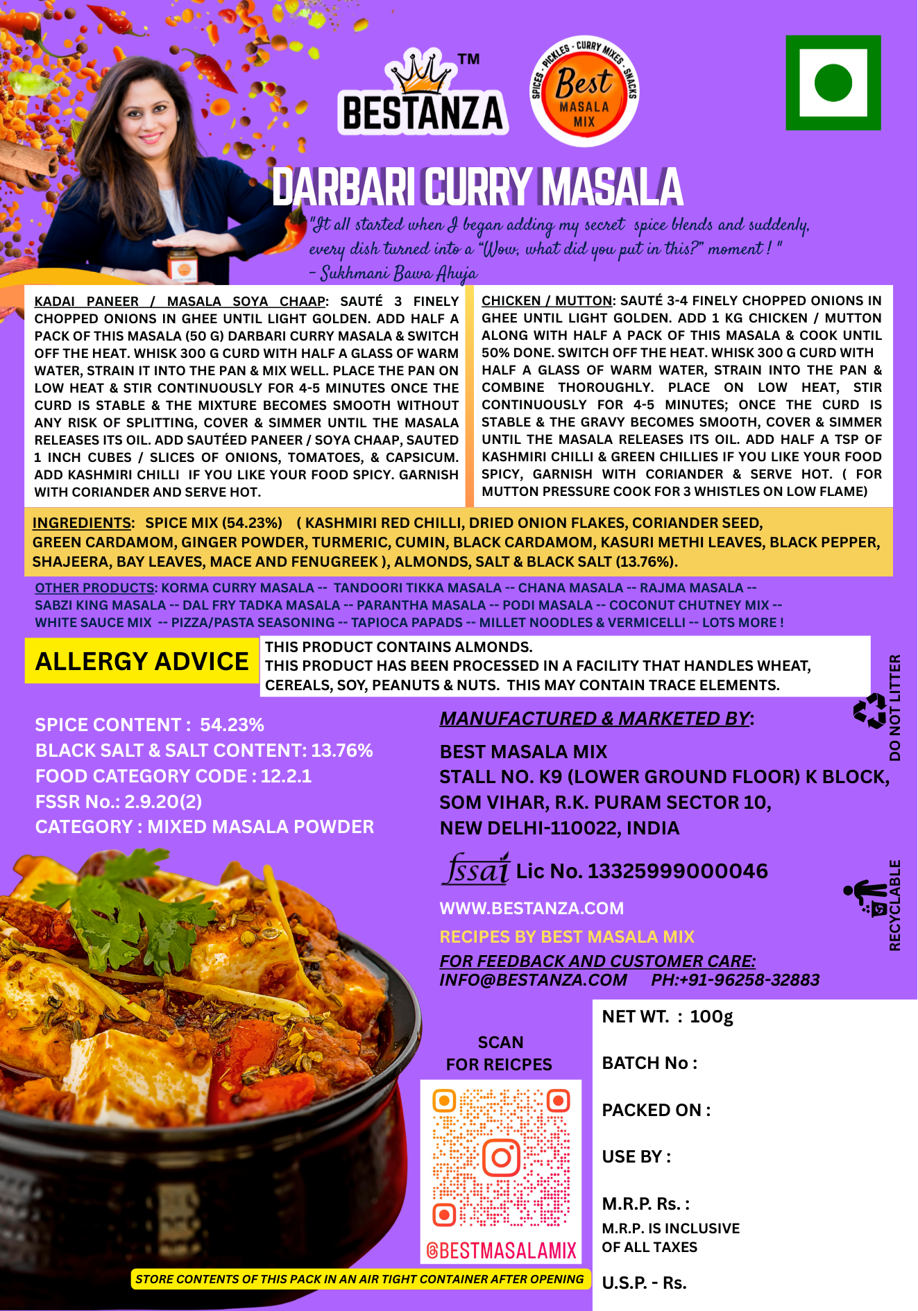 Darbari Curry Masala