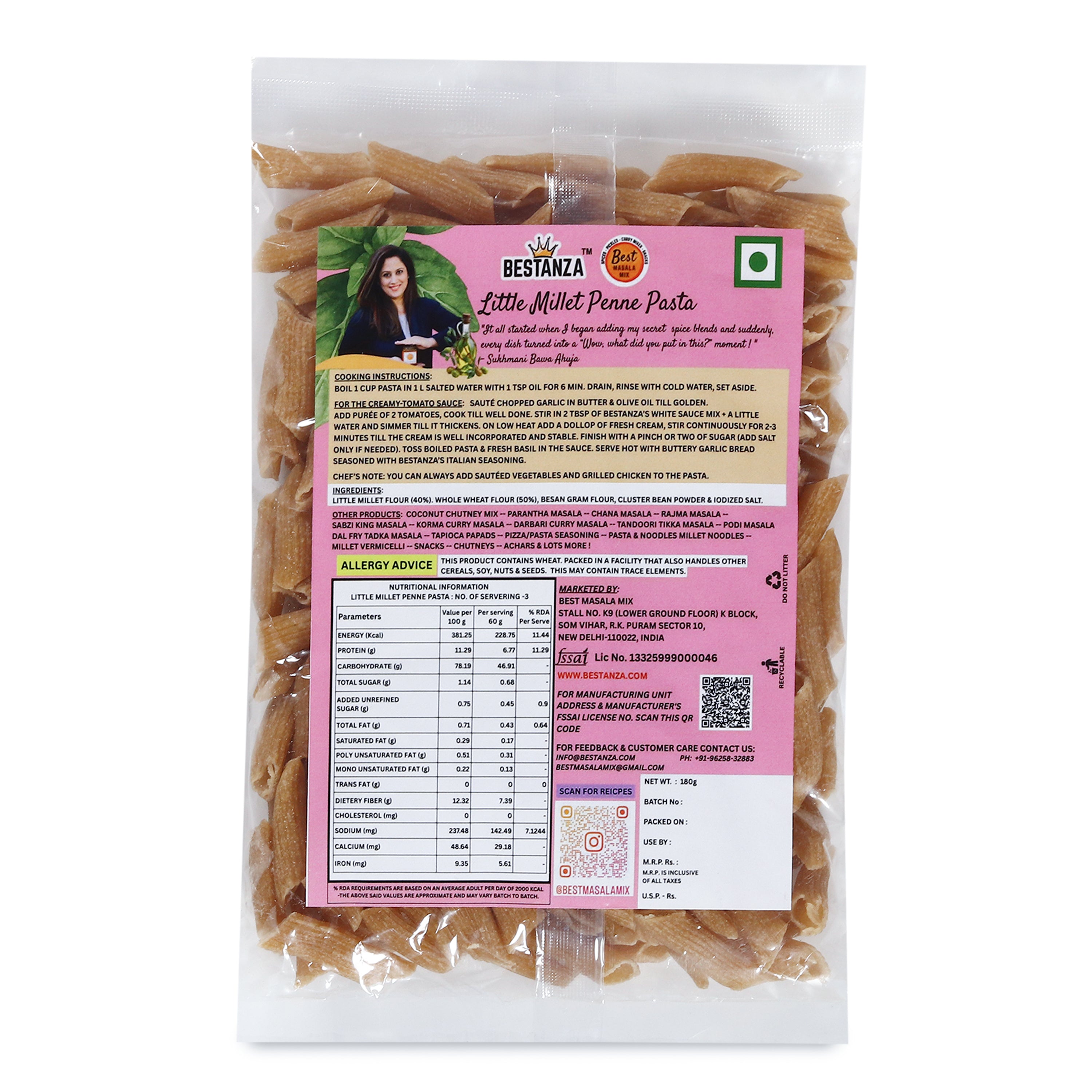 Little Millet Penne Pasta