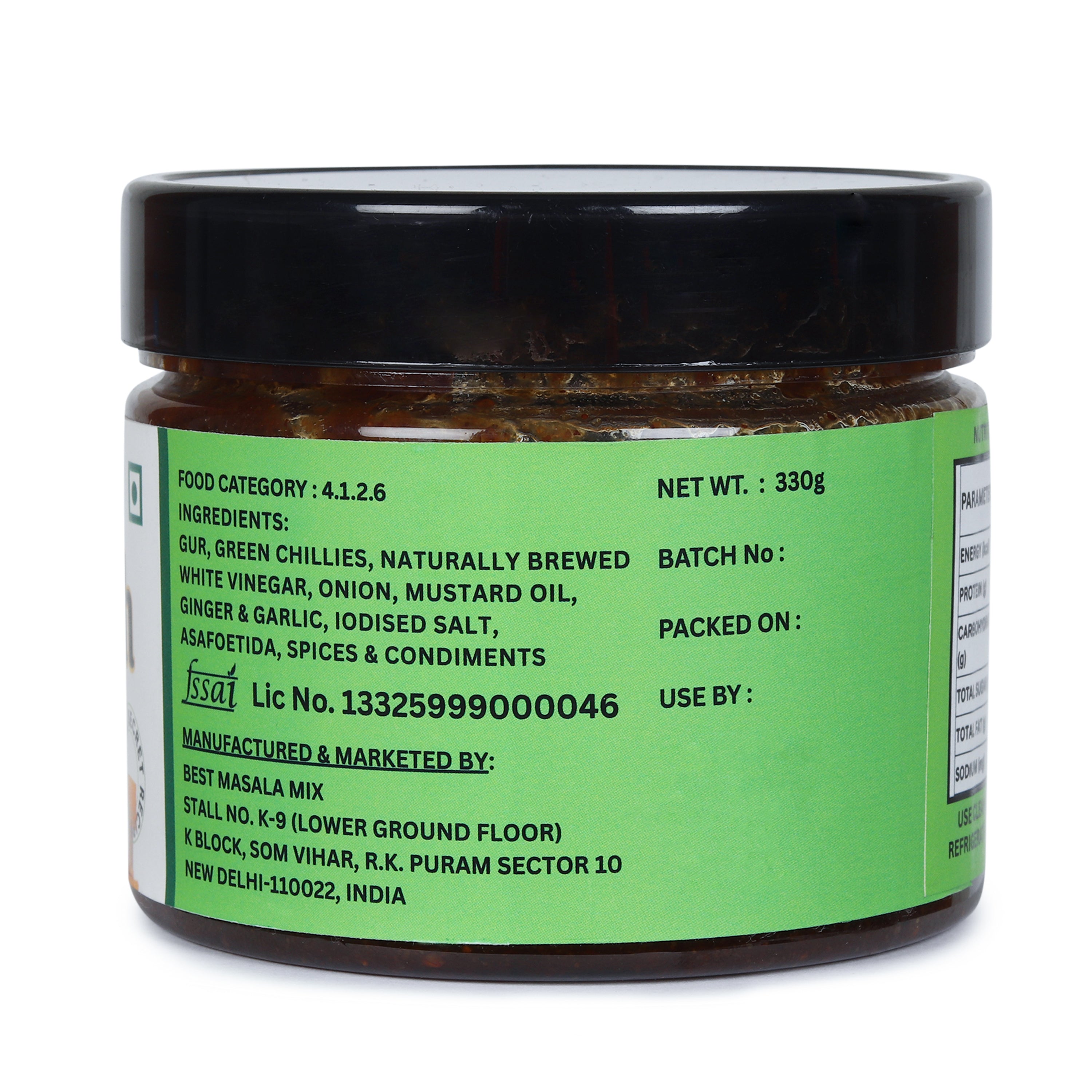 Hari Mirch Gur Achar