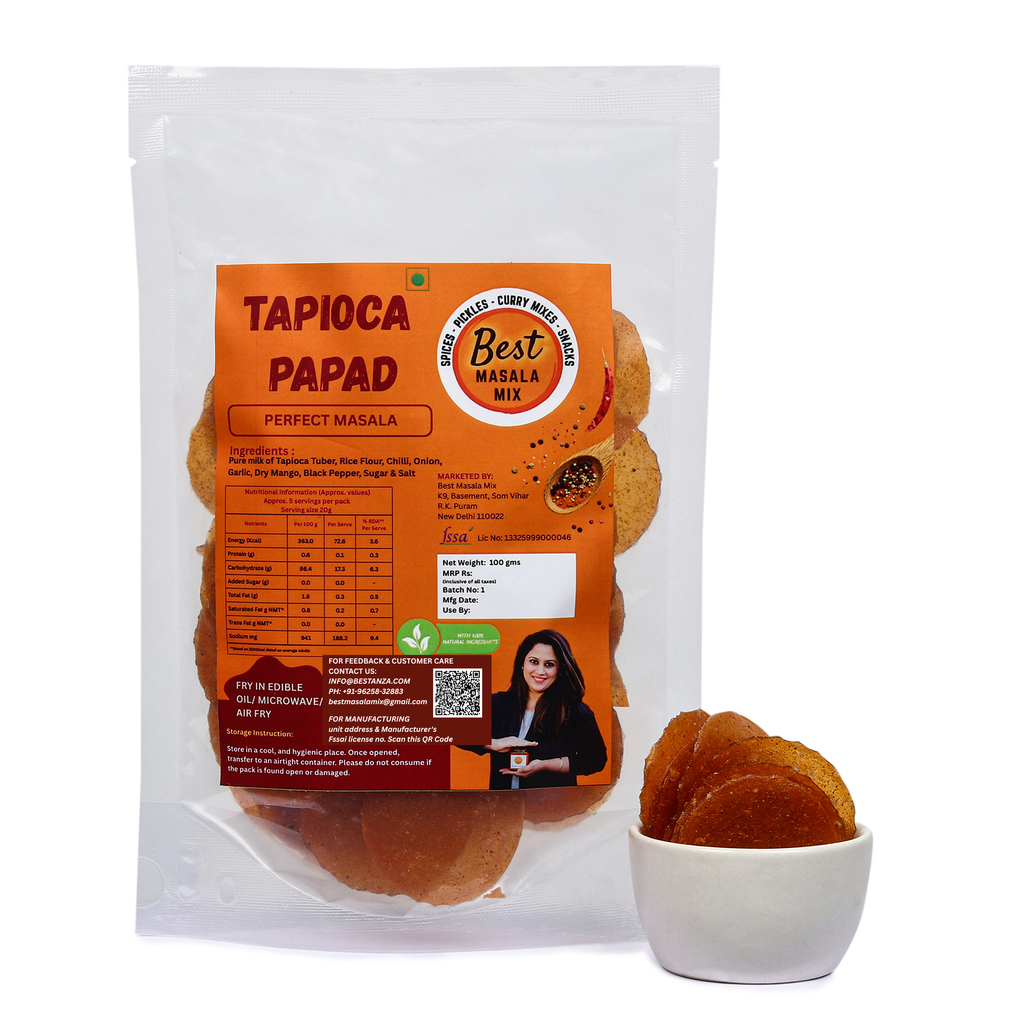 Perfect Masala Tapioca Papad