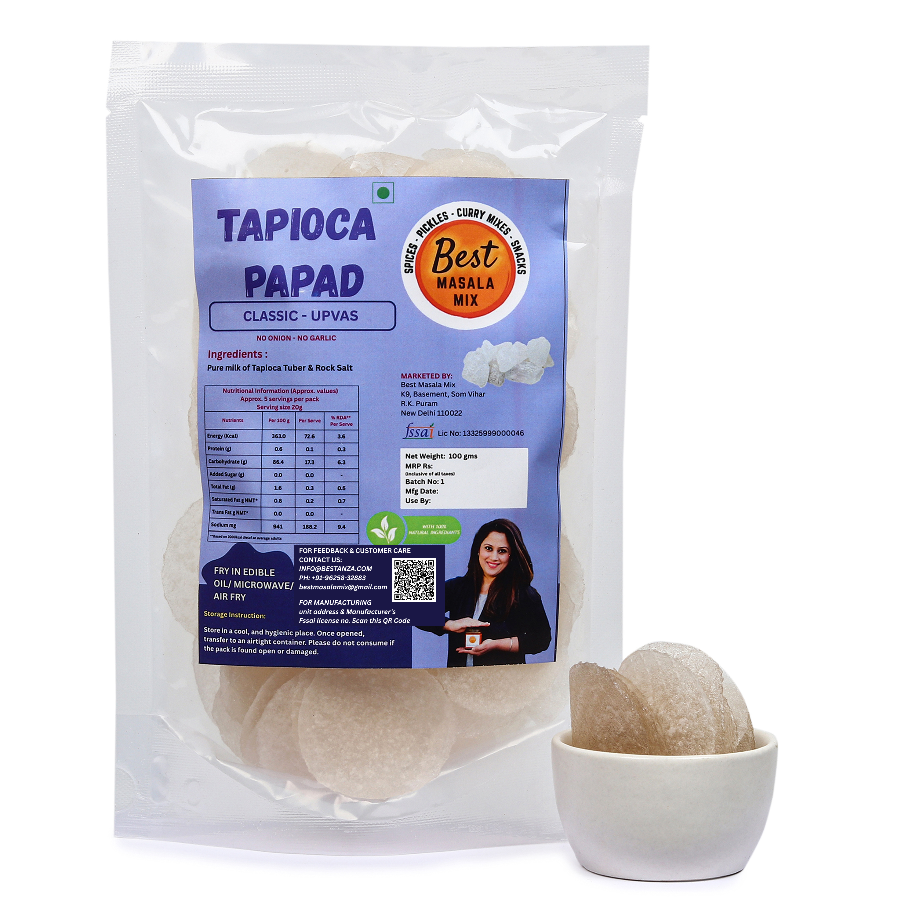 Classic Upvas Tapioca Papad